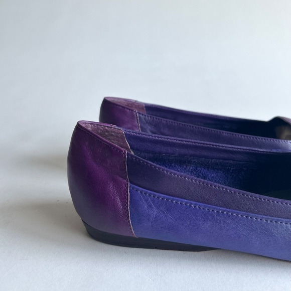 Enzo Angiolini Purple Genuine Leather Flats size 7.5 - Picture 12 of 13